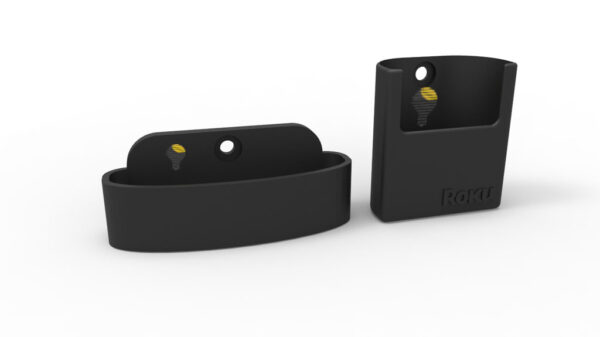 Kit Soportes Muro Compatible Roku Express 3930 Y Control 3d