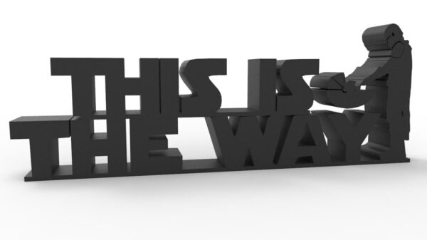 Letras Decorativas This Is The Way Mandalorian Impreso 3d