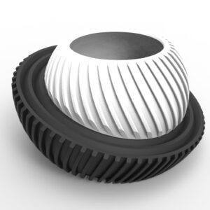 Macetero Elegante Decorativo Moderno 3d V1