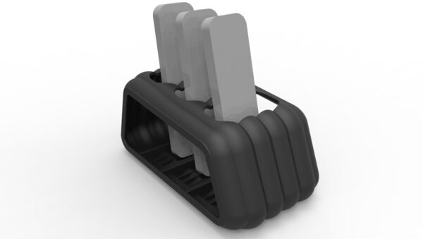 Soporte De Mesa Triple Control Remoto Impreso 3d Pla V2