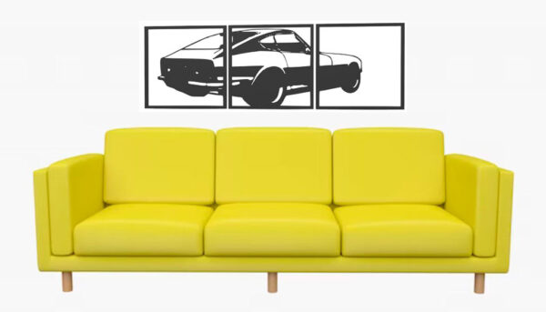 Arte 2d Decorativo Nissan Datsun Siluetas 3d Pla - Imagen 2