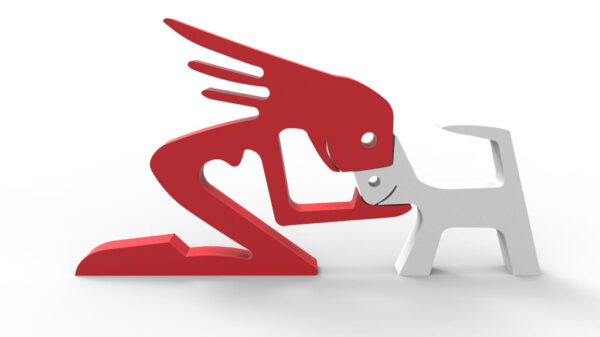 Escultura Decorativa Amor Mujer Gato 3d Pla - Imagen 4