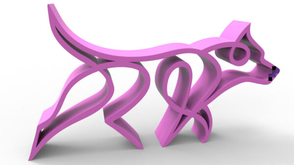 Escultura Decorativa Perro Impreso 3d Pla - Imagen 6