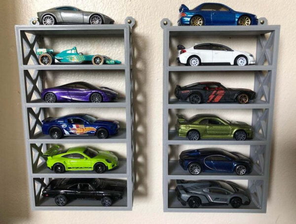 Porta Autos Compatible Hot Wheels A Muro 6 Posiciones 3d - Imagen 3