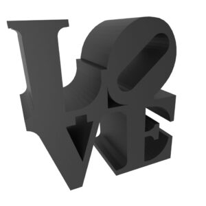 Escultura Decorativa Amor Love Impreso 3d Pla
