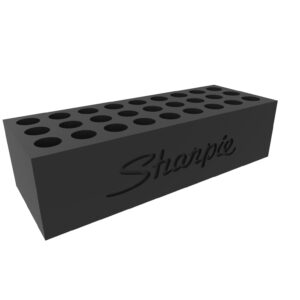 Porta Lapiz Sharpie Rectangular 27 Colores Impreso 3d Pla