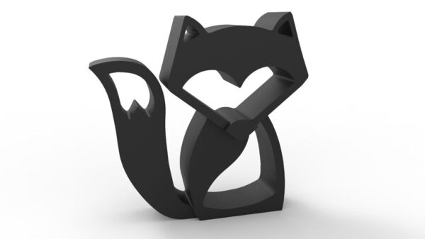 Arte Zorro Fox Decorativo Mesa O Muro 3d Pla