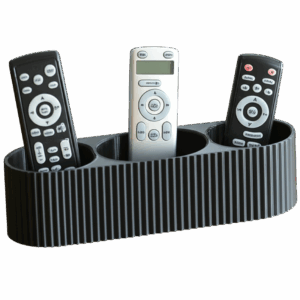 Organizador De Mesa Controles Remotos 3 Espacios 3d Pla