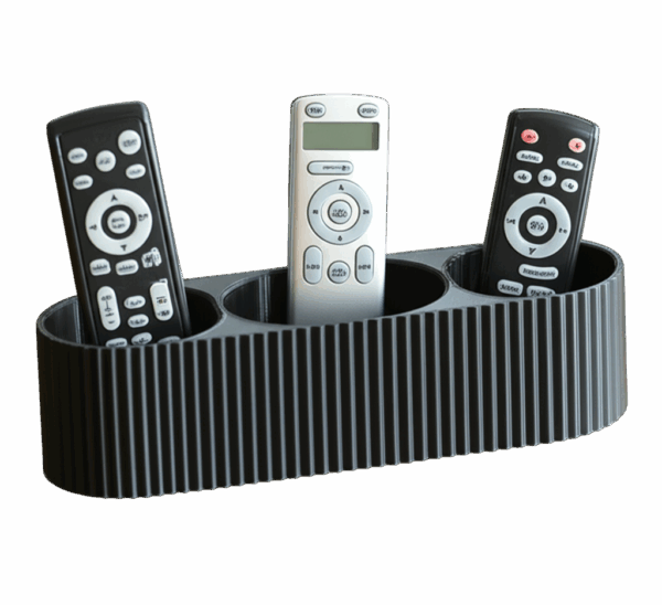 Organizador De Mesa Controles Remotos 3 Espacios 3d Pla