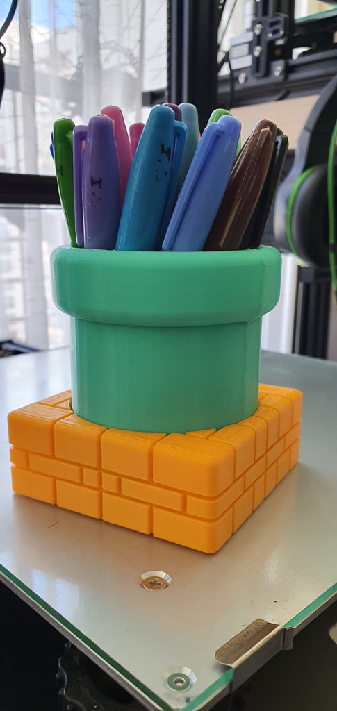 Porta Lapiz - Mini Macetero Mario 3d Pla - Imagen 2
