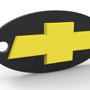 Llavero Chevrolet Personalizado Numero Telefono O Patente 3d