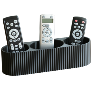 Organizador De Mesa Controles Remotos 3 Espacios 3d Pla