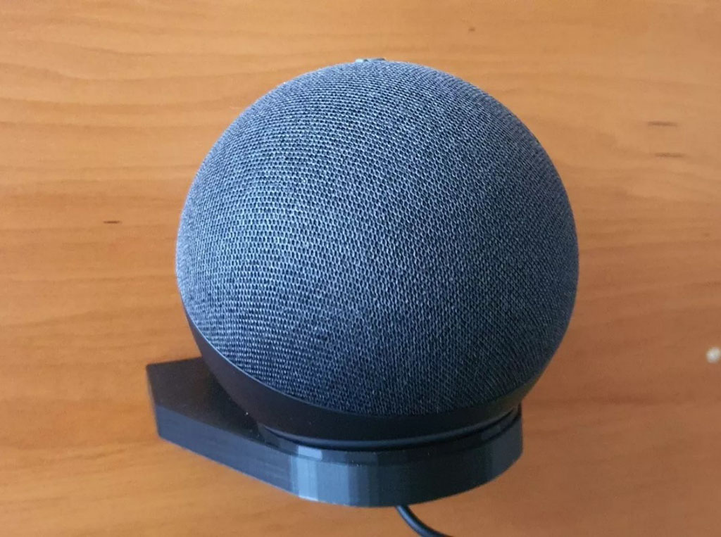Soporte Pared Muro Amazon Alexa Echo Dot 4 - 5 Impreso 3d - Imagen 2
