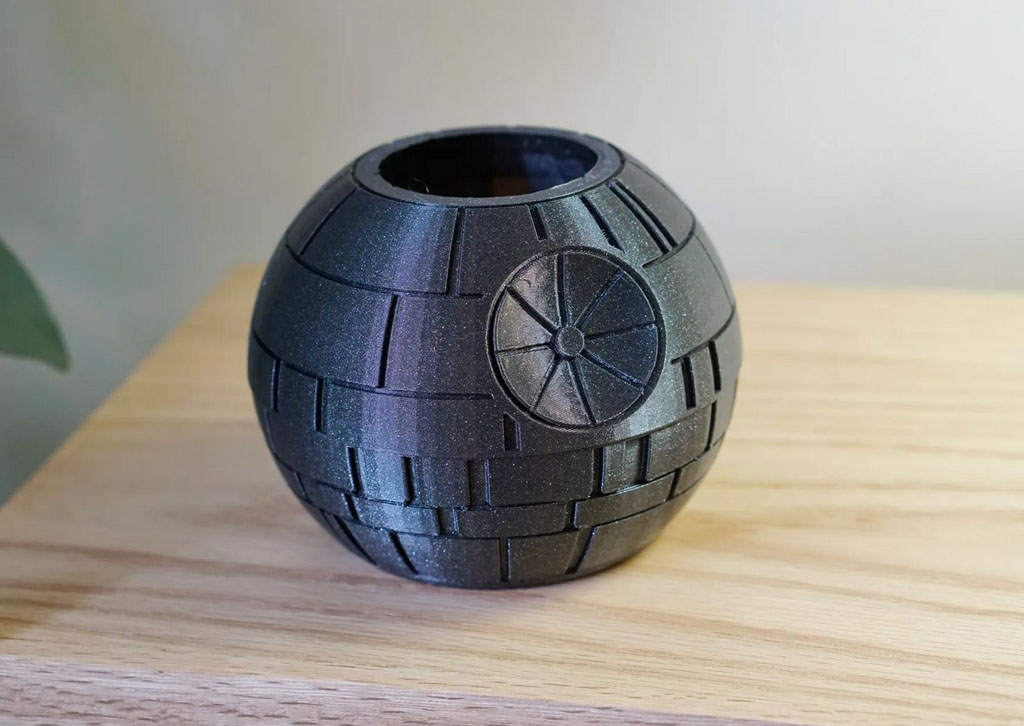Macetero Death Star - Estrella De La Muerte 3d Pla - Imagen 2