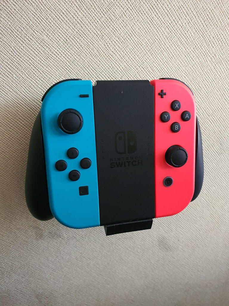 Kit Soportes Muro Nintendo Switch Joycon Y Estrella Mario B - Imagen 2