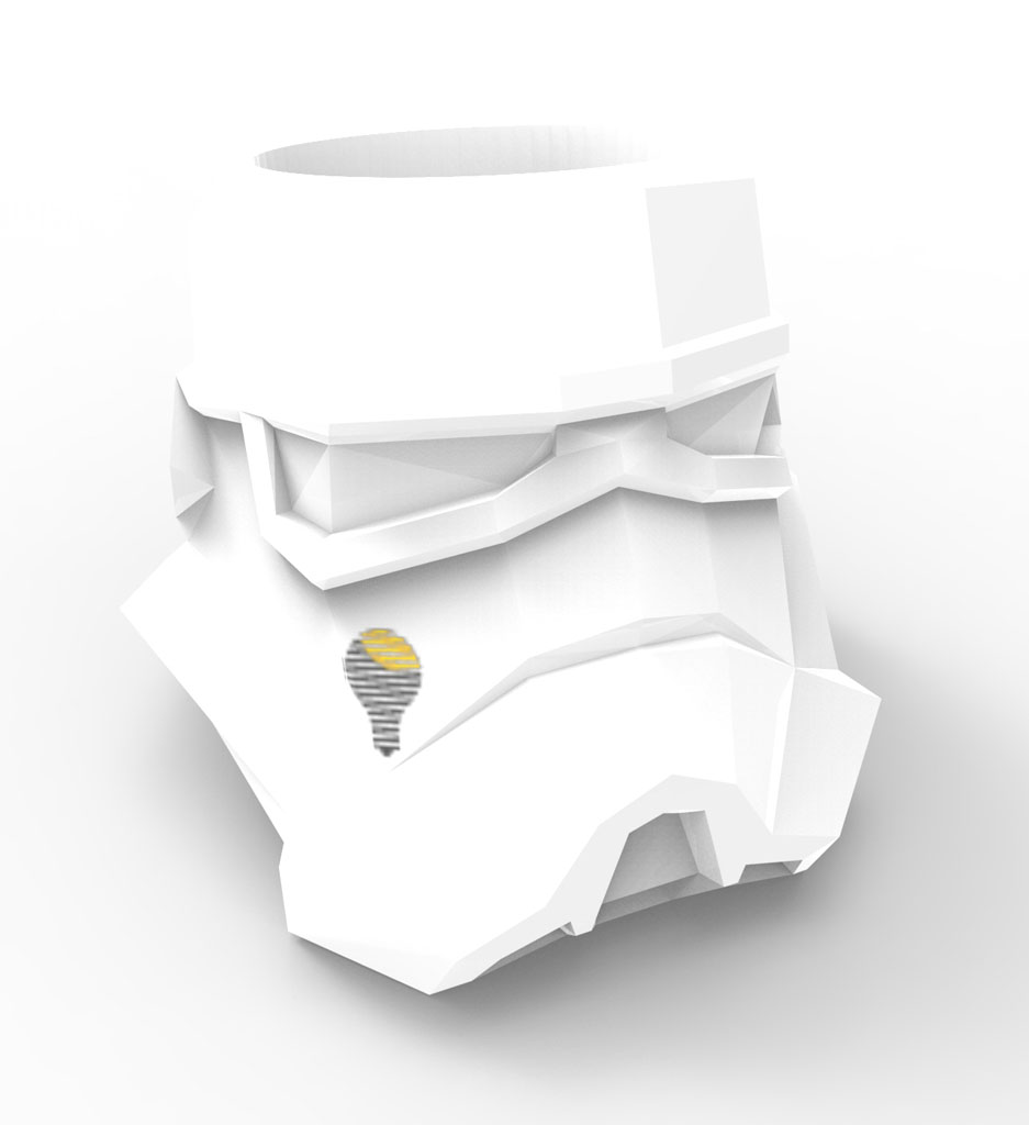 Porta Lapiz Stormtrooper Star Wars Imp 3d Pla Hogar Oficina