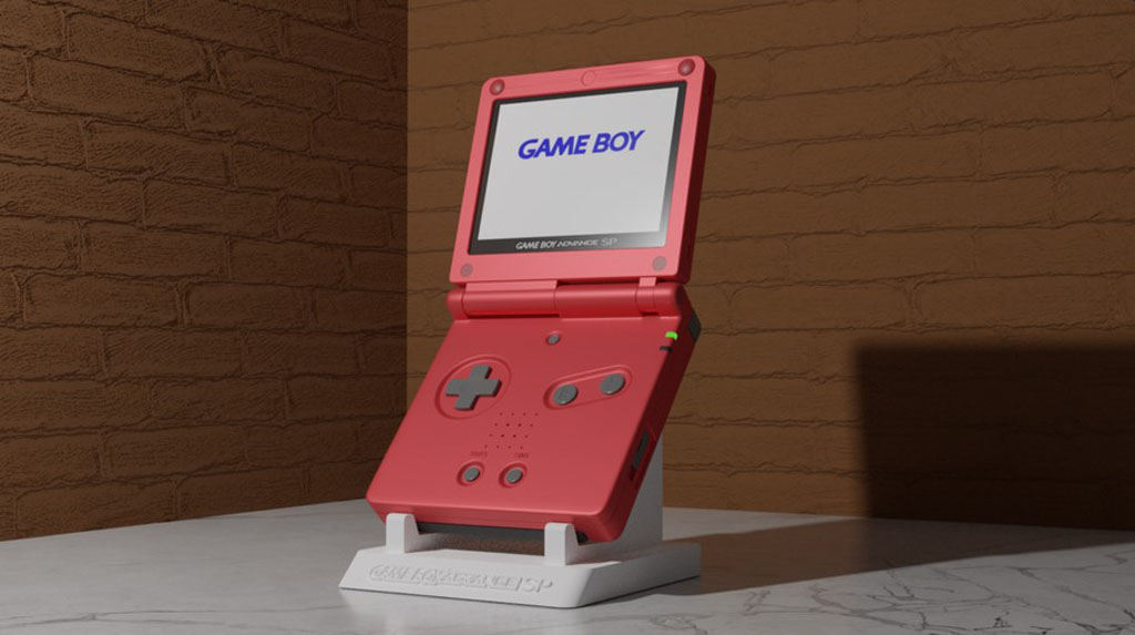 Soporte Mesa Compatible Nintendo Game Boy Advance Sp 3d Pla - Imagen 2