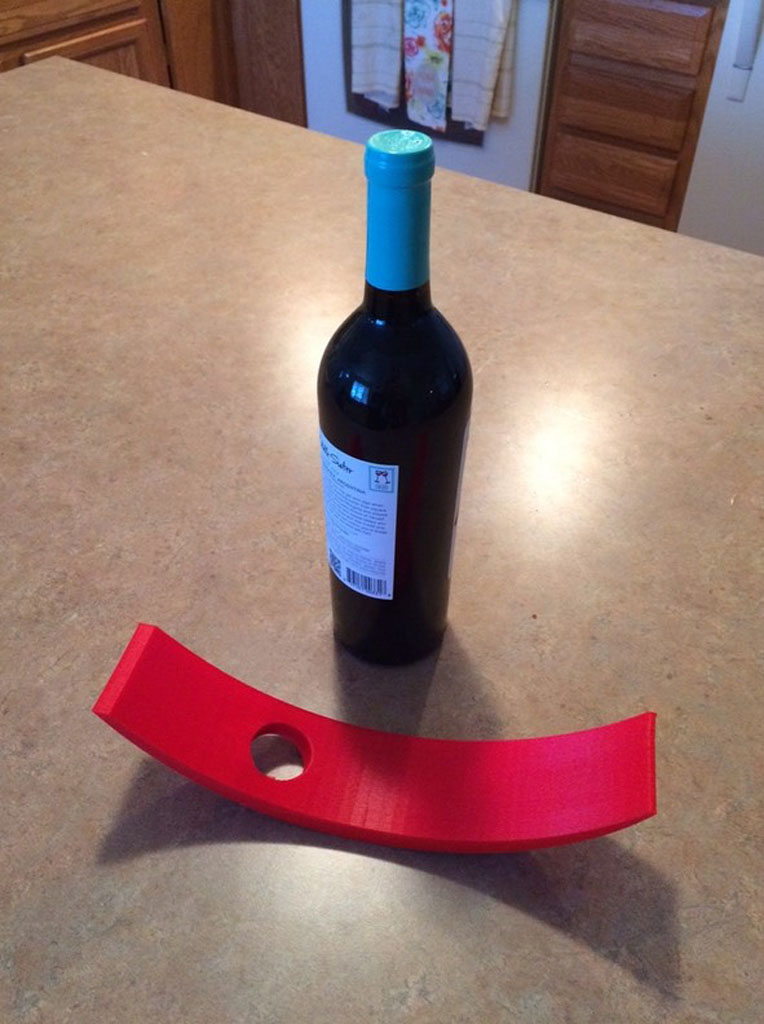 Soporte Botellas De Vino Y Otros Equilibrio 3d Pla - Imagen 4