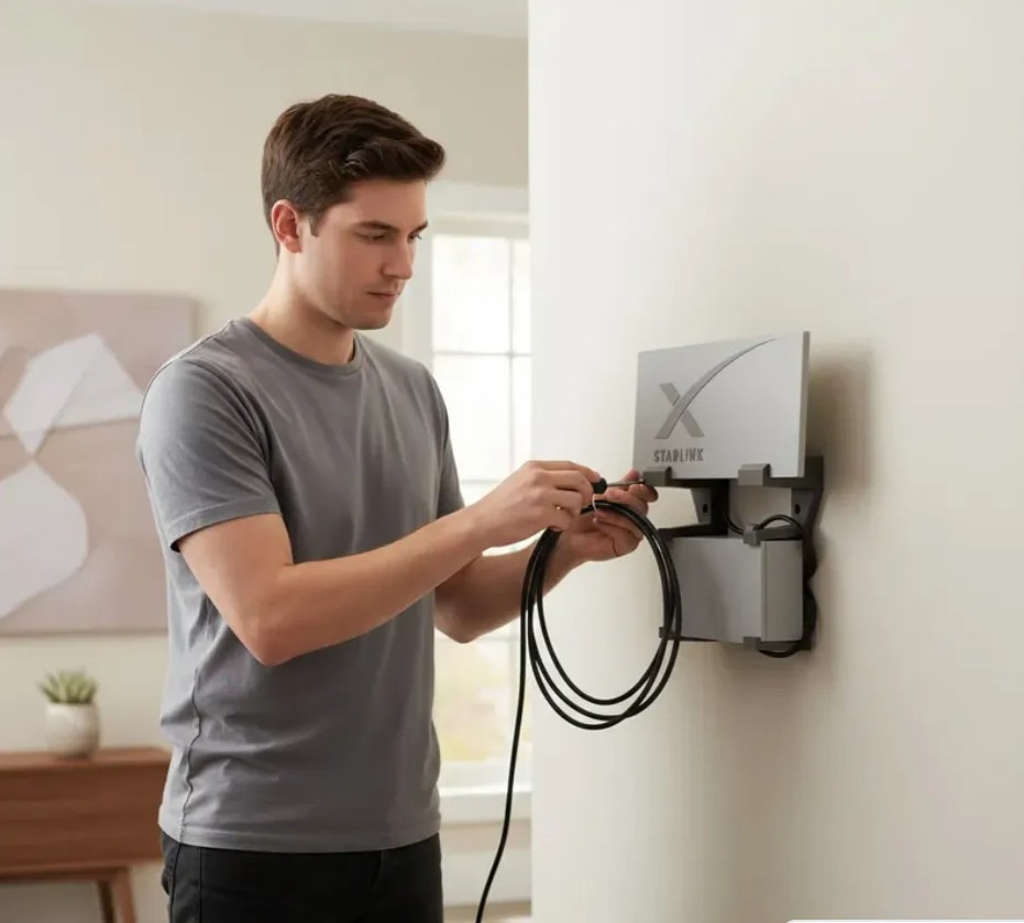 Soporte De Muro Compatible Con Router Starlink y POE 3 GEN - Imagen 2