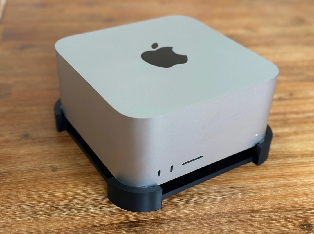 Soporte Horizontal Mesa Compatible Mac Studio 3d Pla - Imagen 2