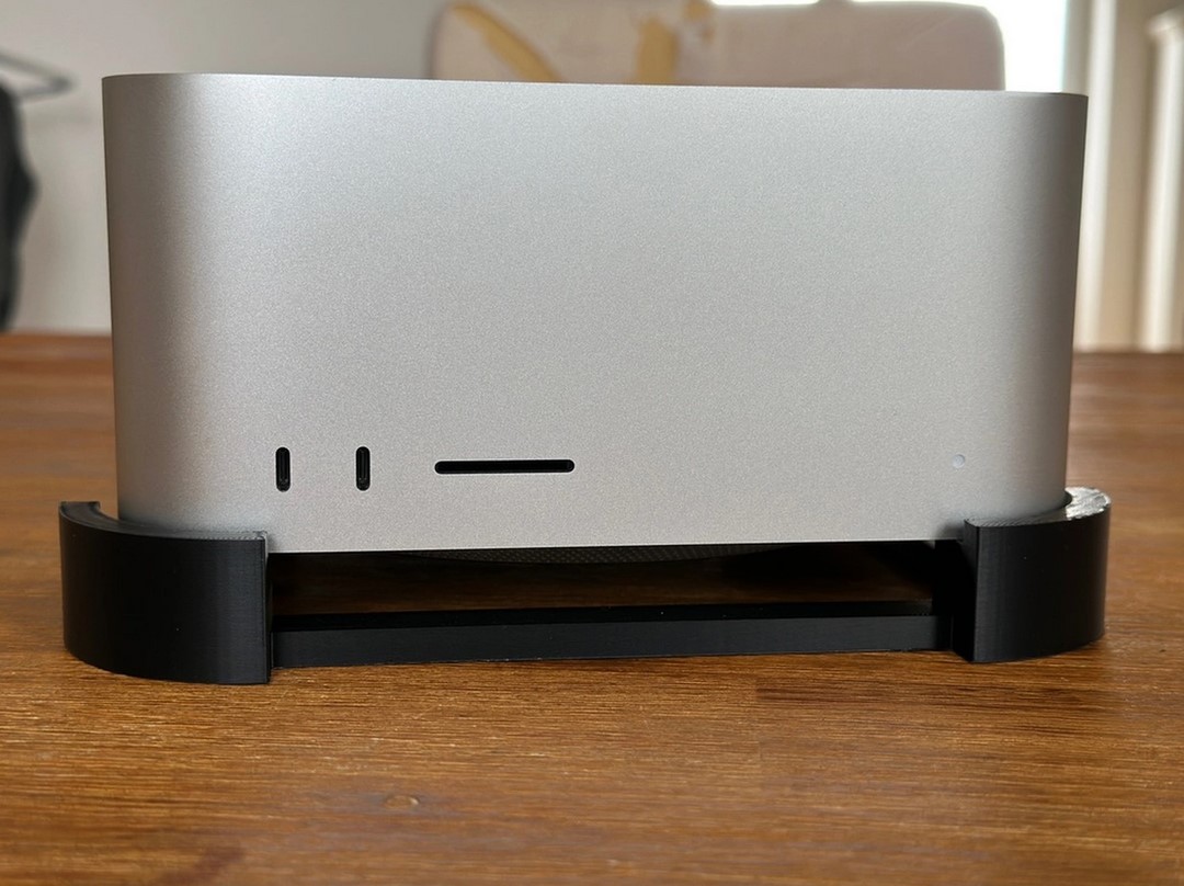 Soporte Horizontal Mesa Compatible Mac Studio 3d Pla - Imagen 3