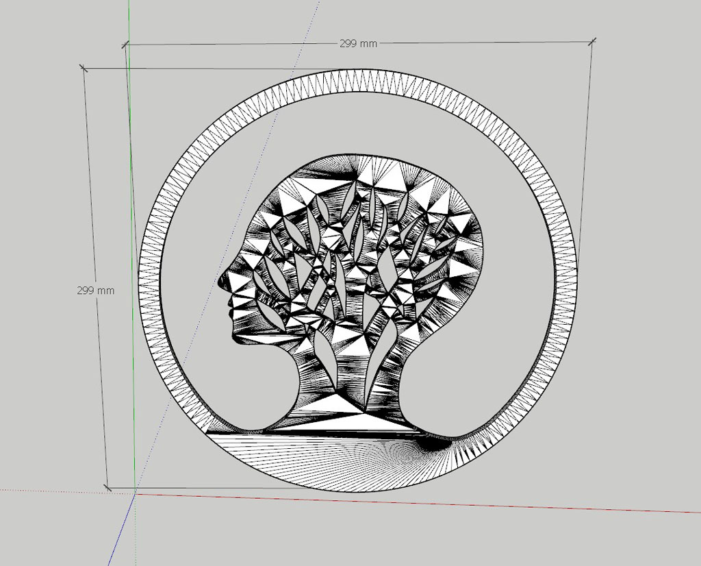 Arte 2d Decorativo Naturaleza Siluetas 3d Pla - Imagen 4