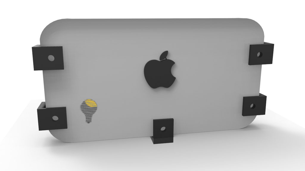 Soporte Notebook Macbook Debajo Escritorio 5pz 3d Pla