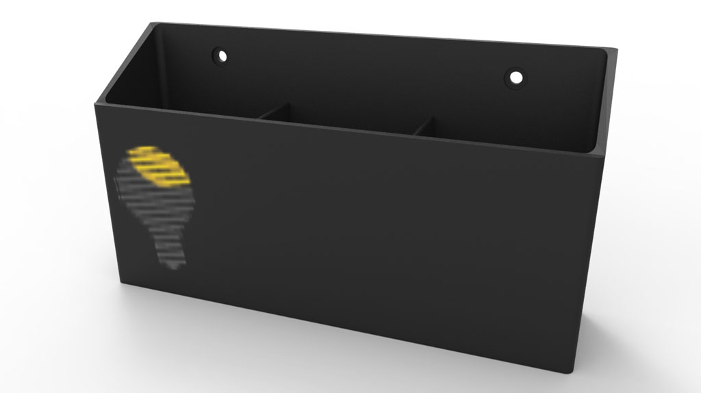 Soporte Pared Muro Triple Control Remoto Impreso 3d Pla - Imagen 2