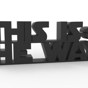 Letras Decorativas This Is The Way Mandalorian Impreso 3d