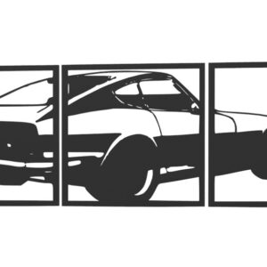 Arte 2d Decorativo Nissan Datsun Siluetas 3d Pla