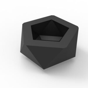 Macetero Pentagono Para Suculenta Impreso 3d