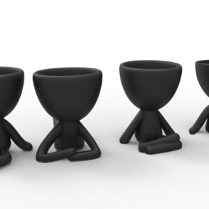 Maceteros Robert Plant 4 Unid Impresos 3d Pla