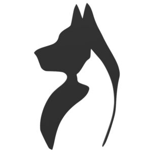 Arte 2d Decorativo Perro Y Gato Siluetas 3d Pla