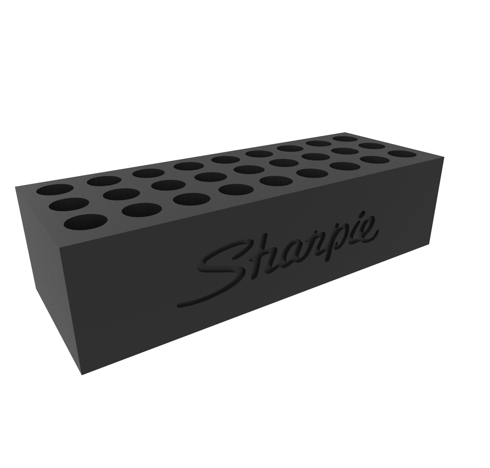 Porta Lapiz Sharpie Rectangular 27 Colores Impreso 3d Pla