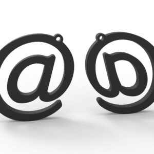 Aros Símbolo Arroba Pla 3d