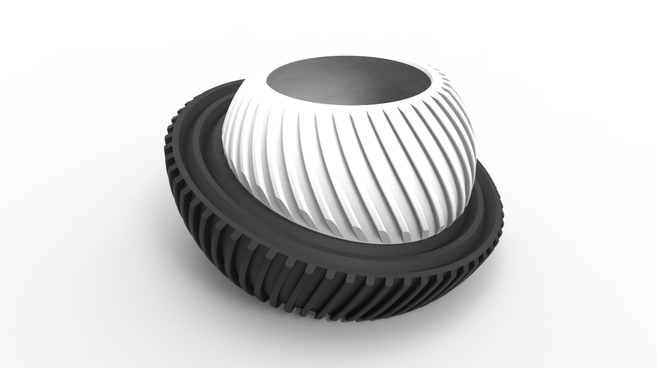 Macetero Elegante Decorativo Moderno 3d V1