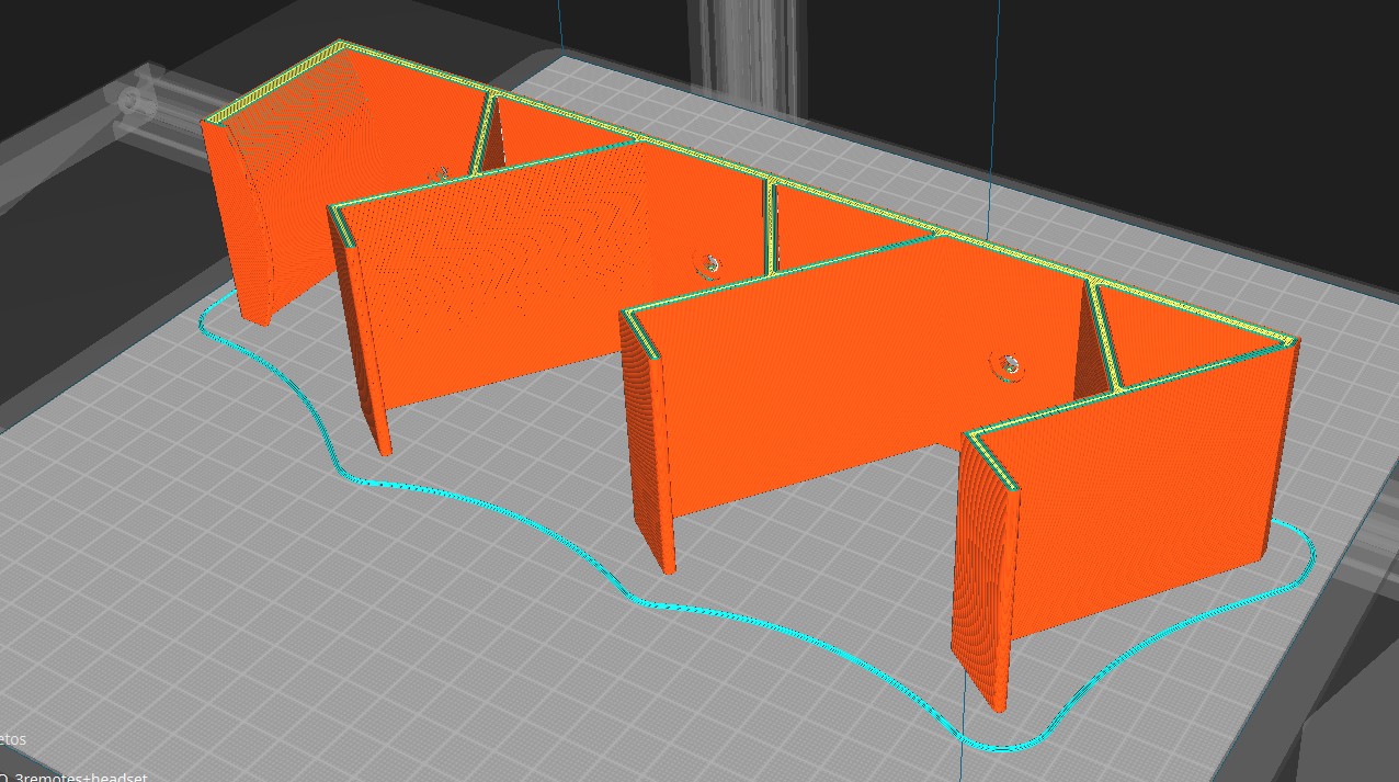 STL Soporte de muro 3 mandos ps5 ps4 xbox + audifono