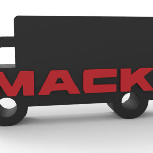 Llavero Mack Personalizado Numero Telefono O Patente 3d