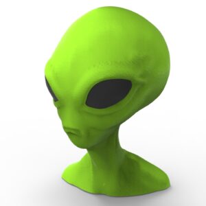 Escultura Decorativa Alien Extraterrestre 3d Pla
