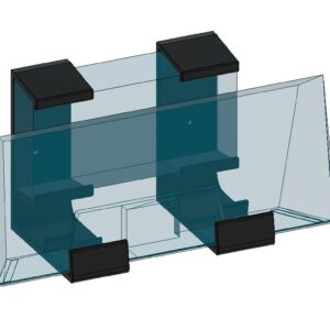 Soporte De Muro Compatible Con Router Starlink y POE 3 GEN 2 en 1