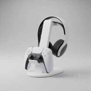 Soporte de mesa para un Mando y Audífono Ps5 Playstation 5 | Organizador Gamer