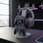 Soporte de mesa para dos Mando y Audífono Ps5 Playstation 5 | Organizador Gamer